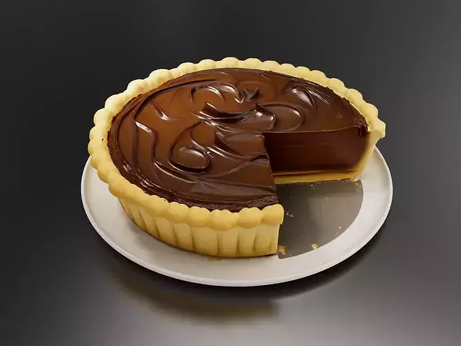 Classic Chocolate Pie 3D print model
