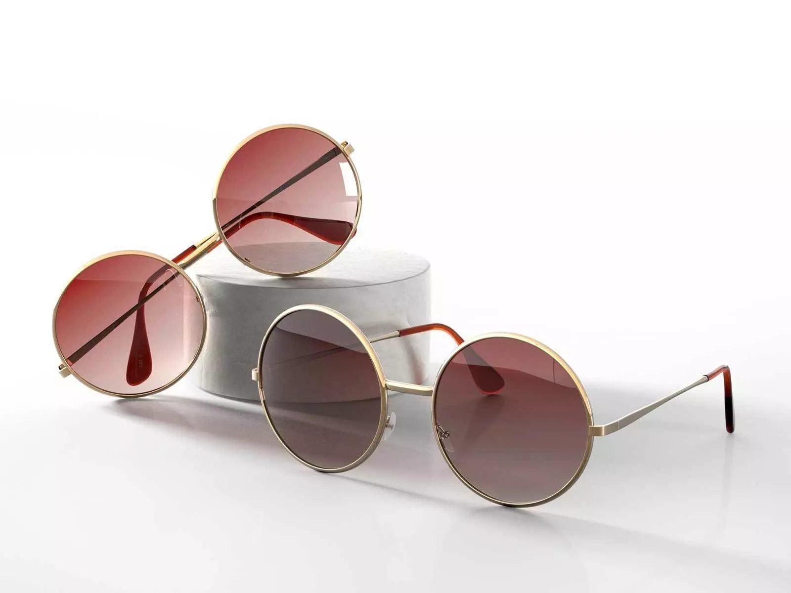 Nasty Gal Glasses 3D model_0