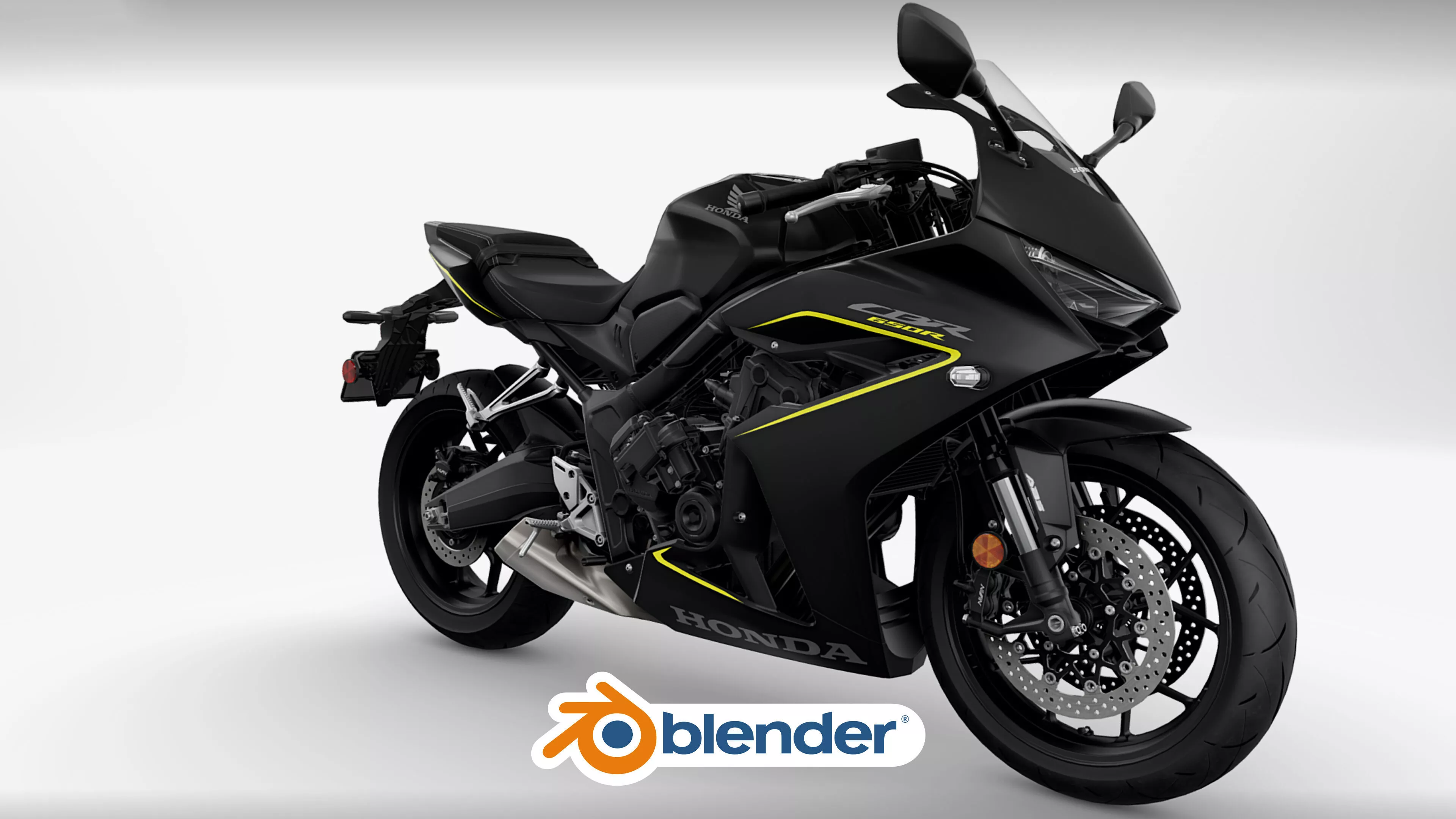 2026 Honda CBR650R E-Clutch Motorcycle Bike Low-poly 3D model