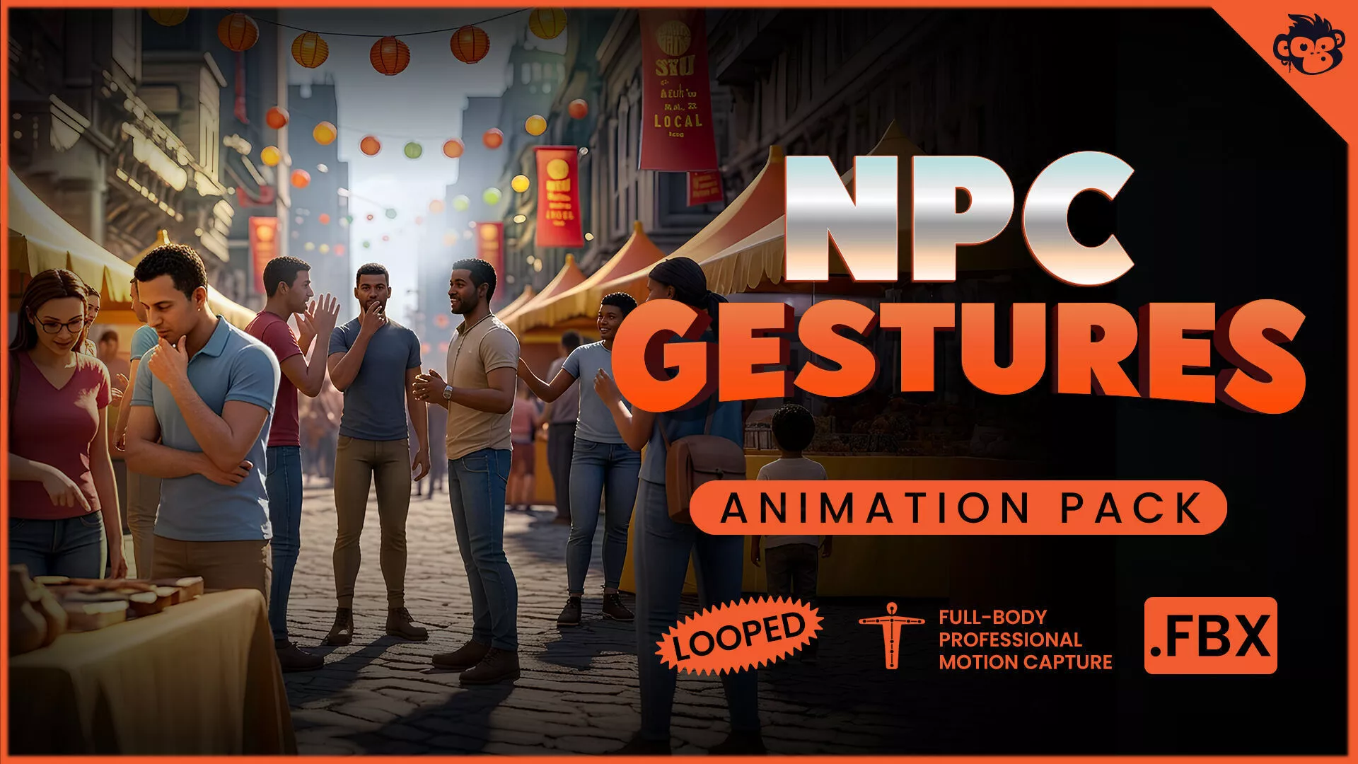 Animation Model Pack NPC Gestures Animation Pack 3D model animated rigged | CGTrader