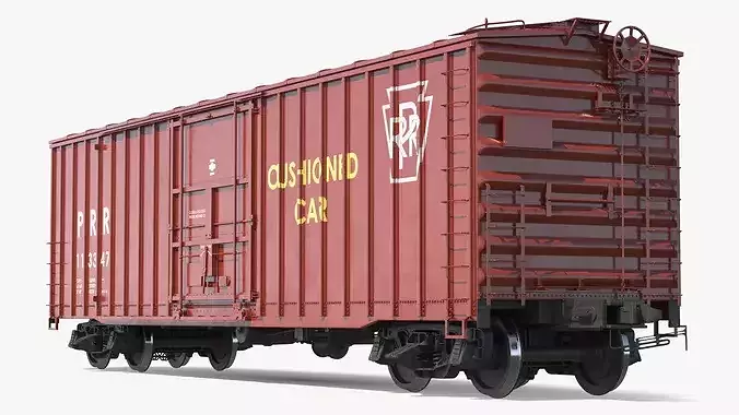 PRR X58B Cushioned Boxcar 3D model