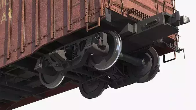 PRR Sliding Door X58B Wagon Used 3D model 7