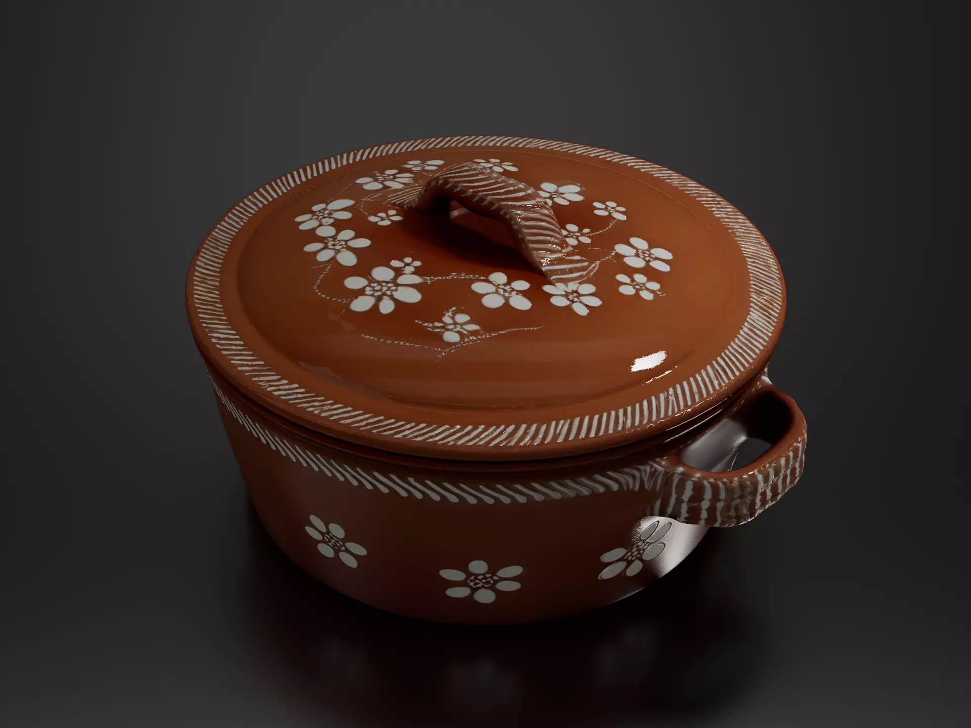 Clay pot 04 3D print model