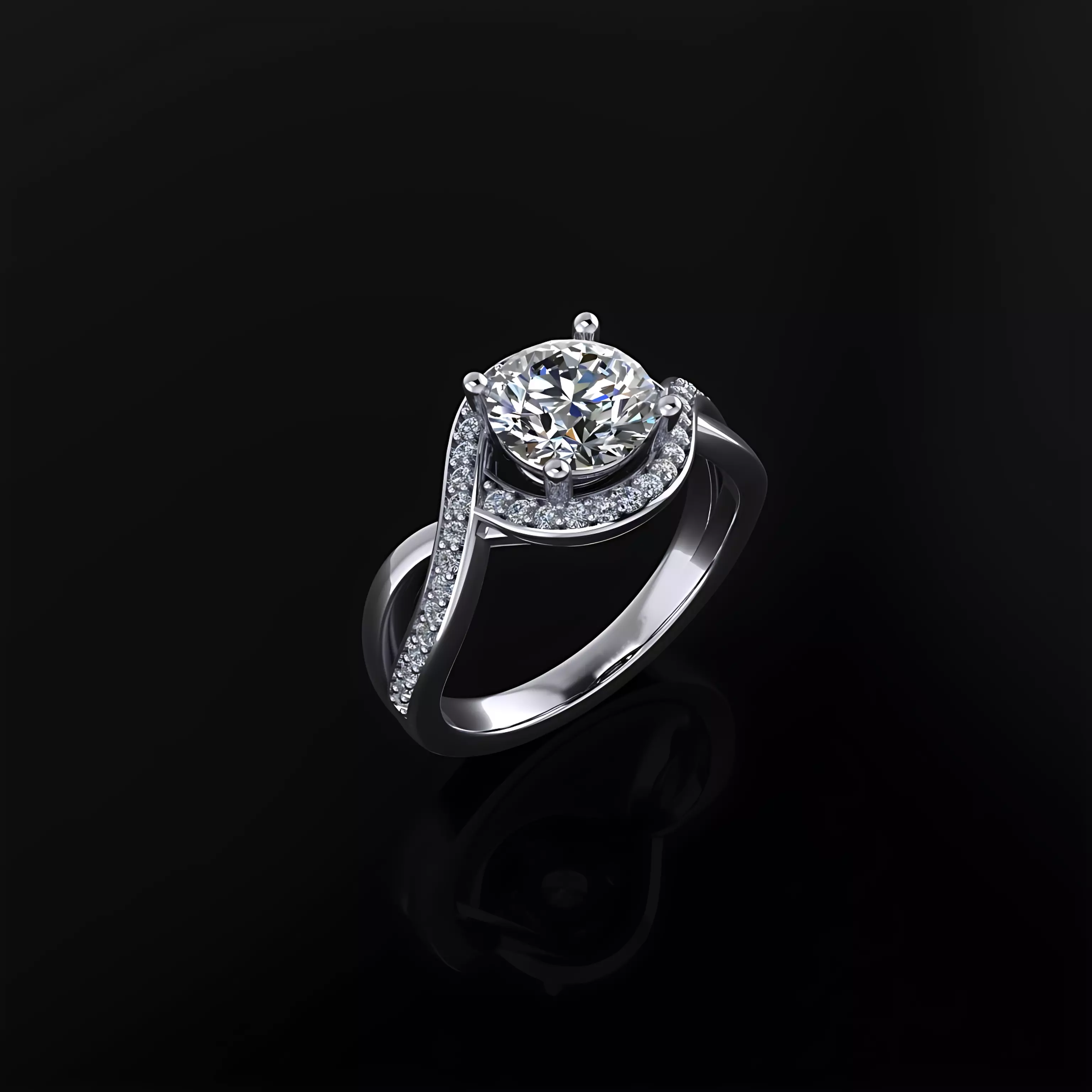 Engagement Ring 3D print model