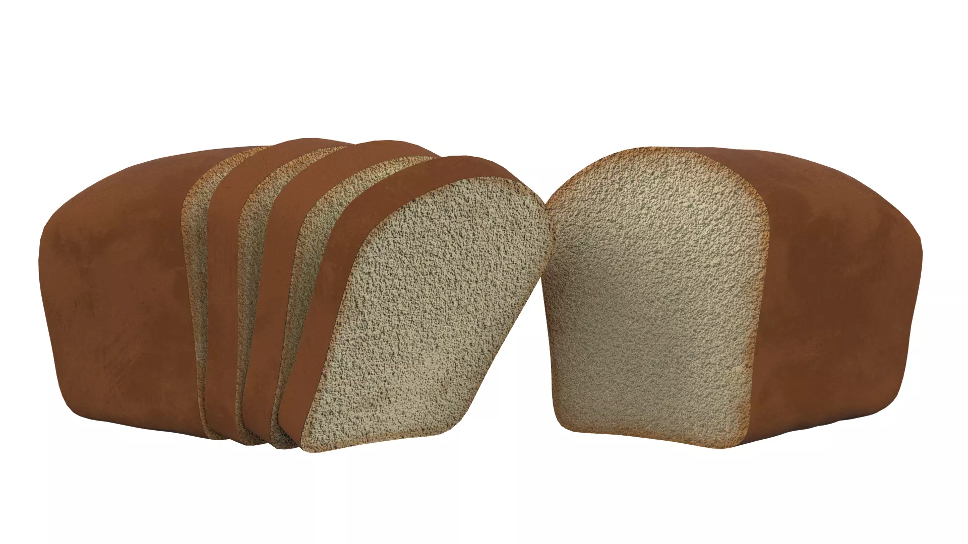 NMA Toast 001 Low-poly 3D model