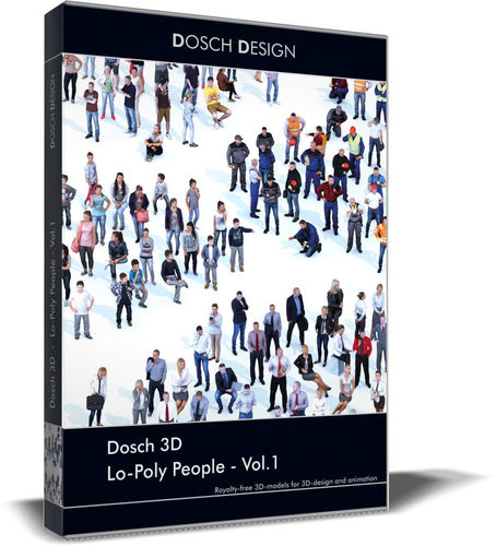 Dosch 3D - Lo Poly People Vol 1 Low-poly 3D model