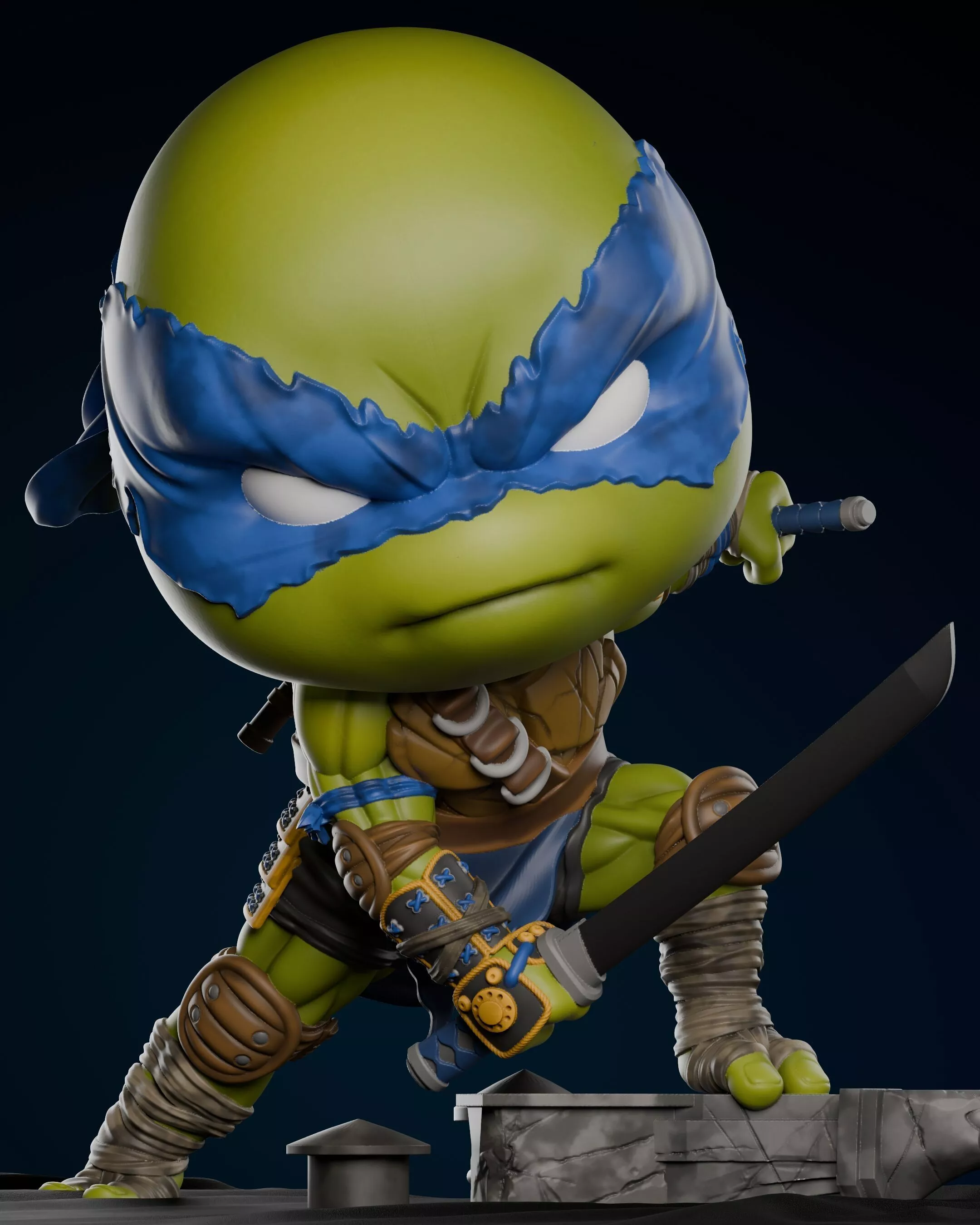 LEONARDO ZEZ CHIBI 3D print model
