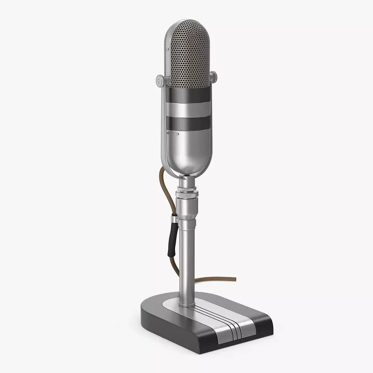Classic Microphone Free 3D model