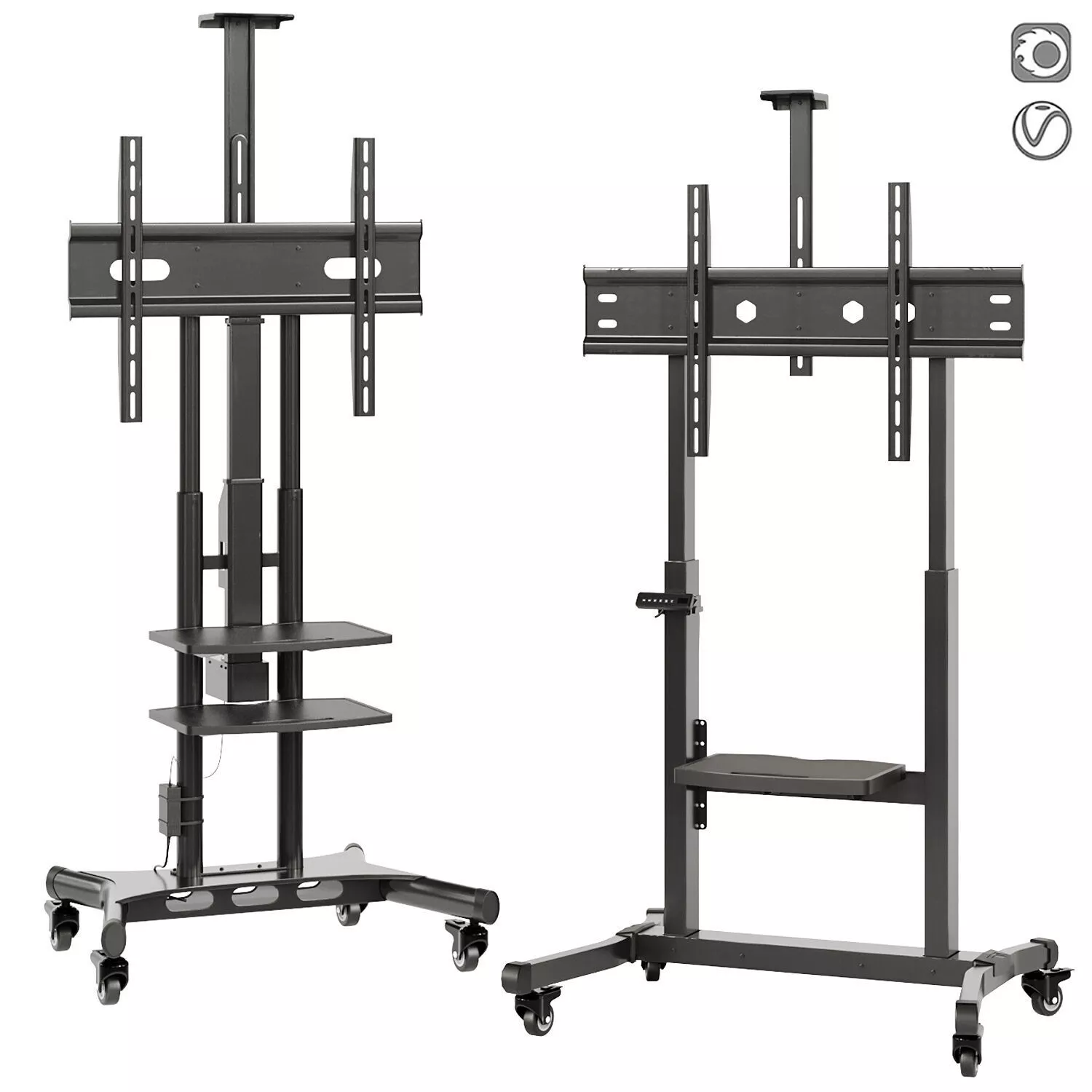 Motorized TV stand set ONKRON 3D model