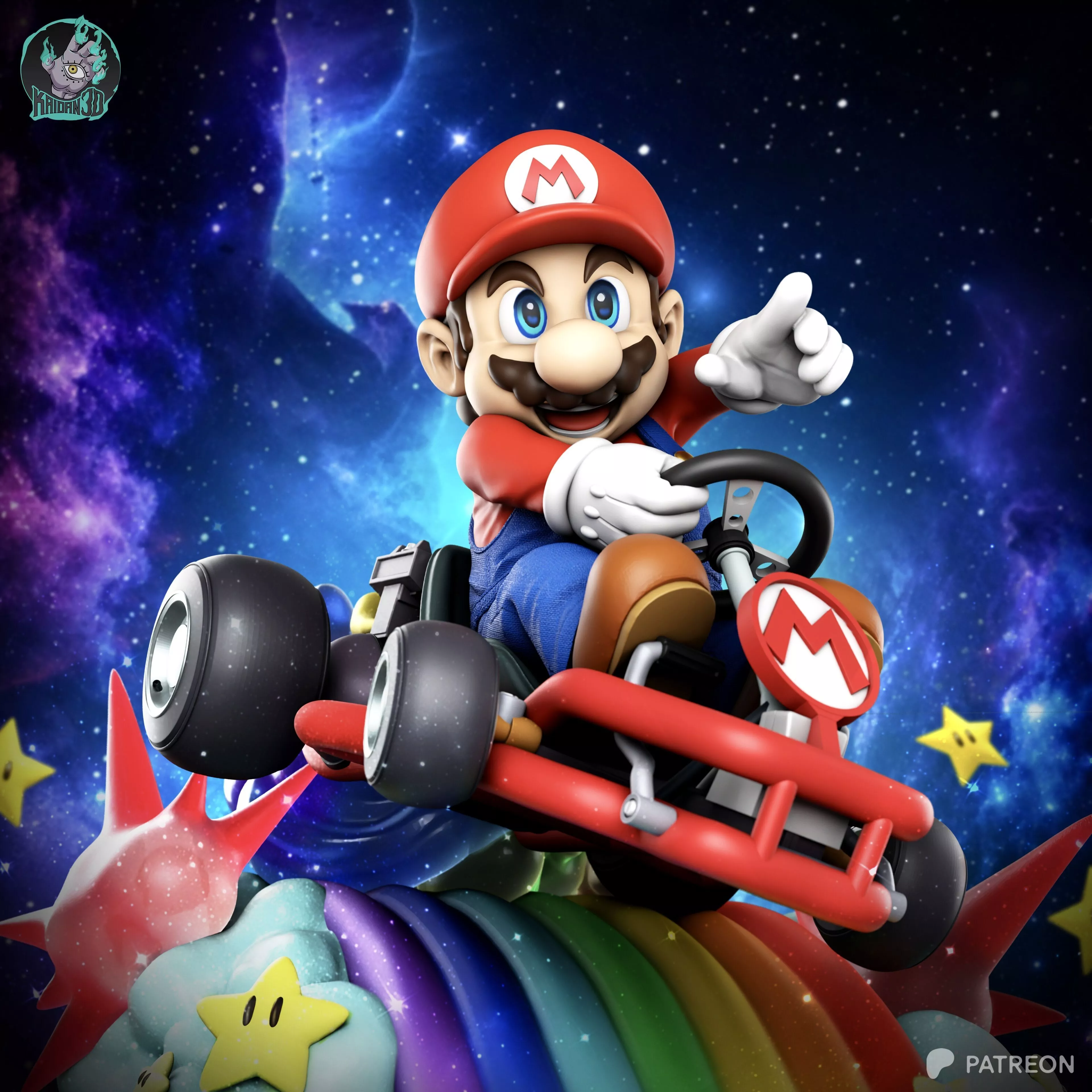 Super Mario MARIO KART - STL Ready for 3D Printing 3D print model