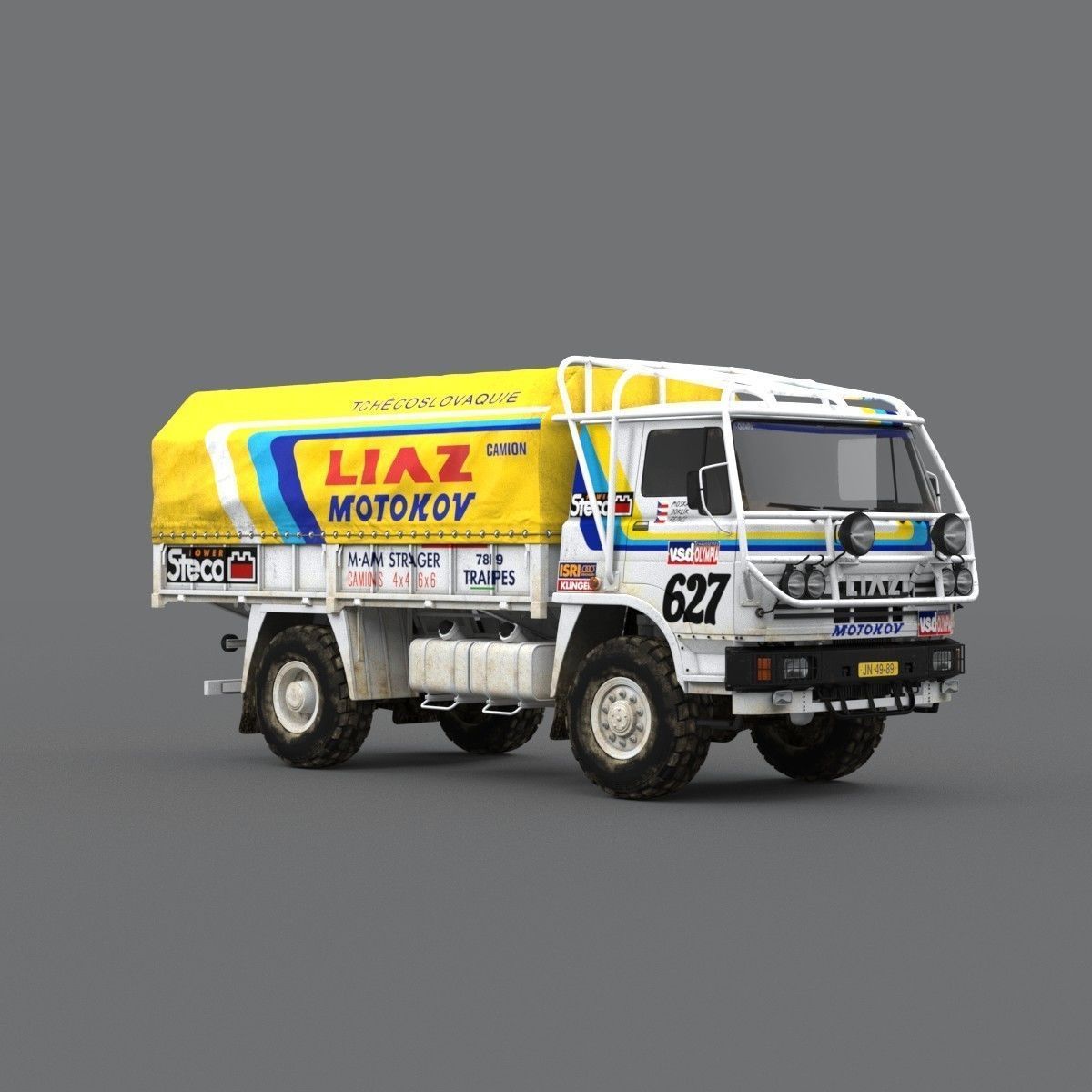 LIAZ 1985 Dakar version 3D model_2