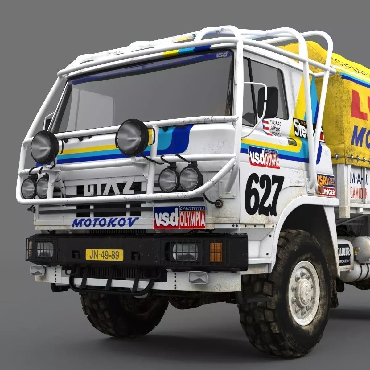 LIAZ 1985 Dakar version 3D model_0