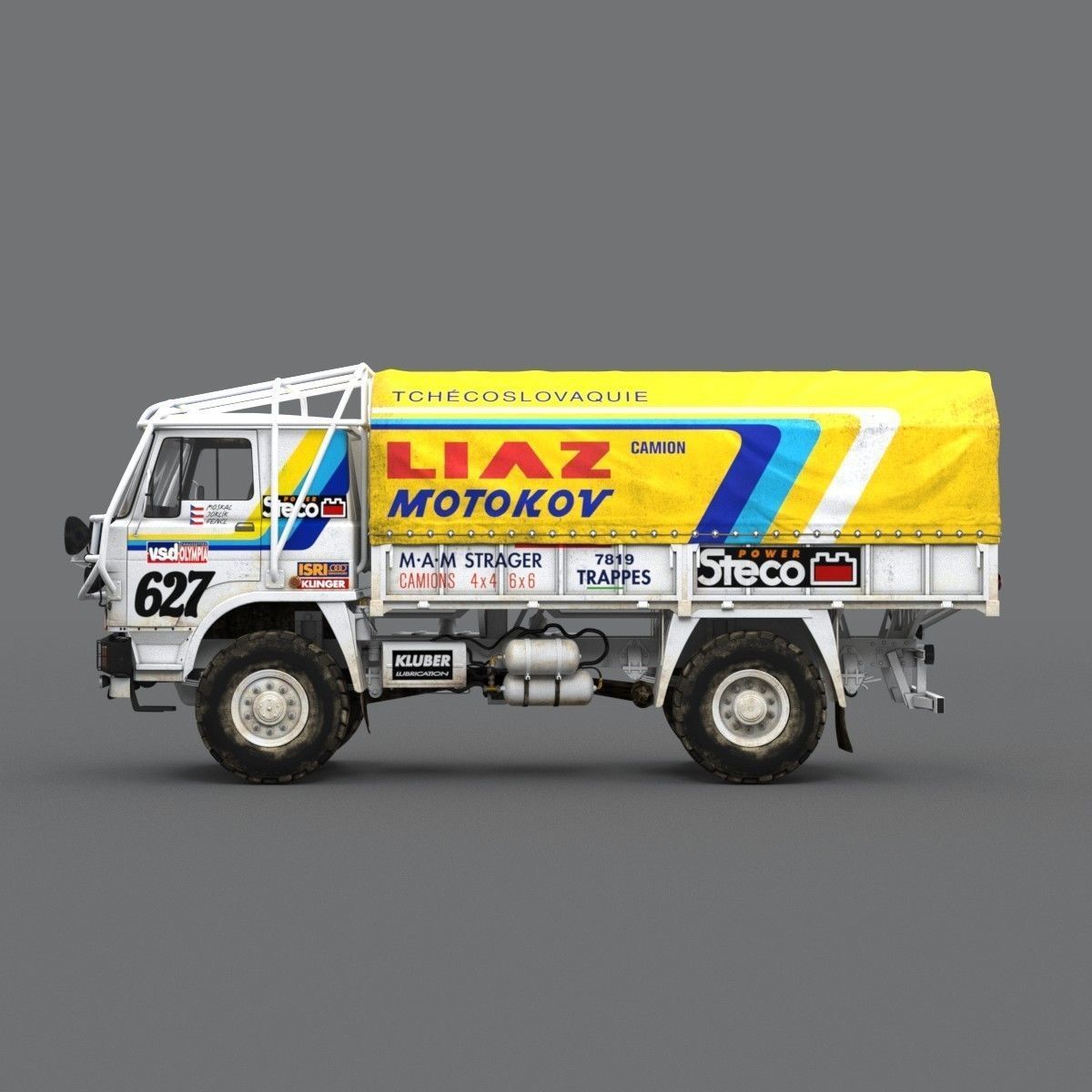 LIAZ 1985 Dakar version 3D model_4