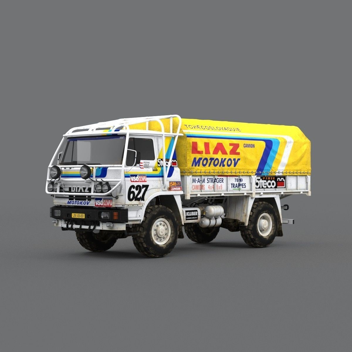 LIAZ 1985 Dakar version 3D model_1