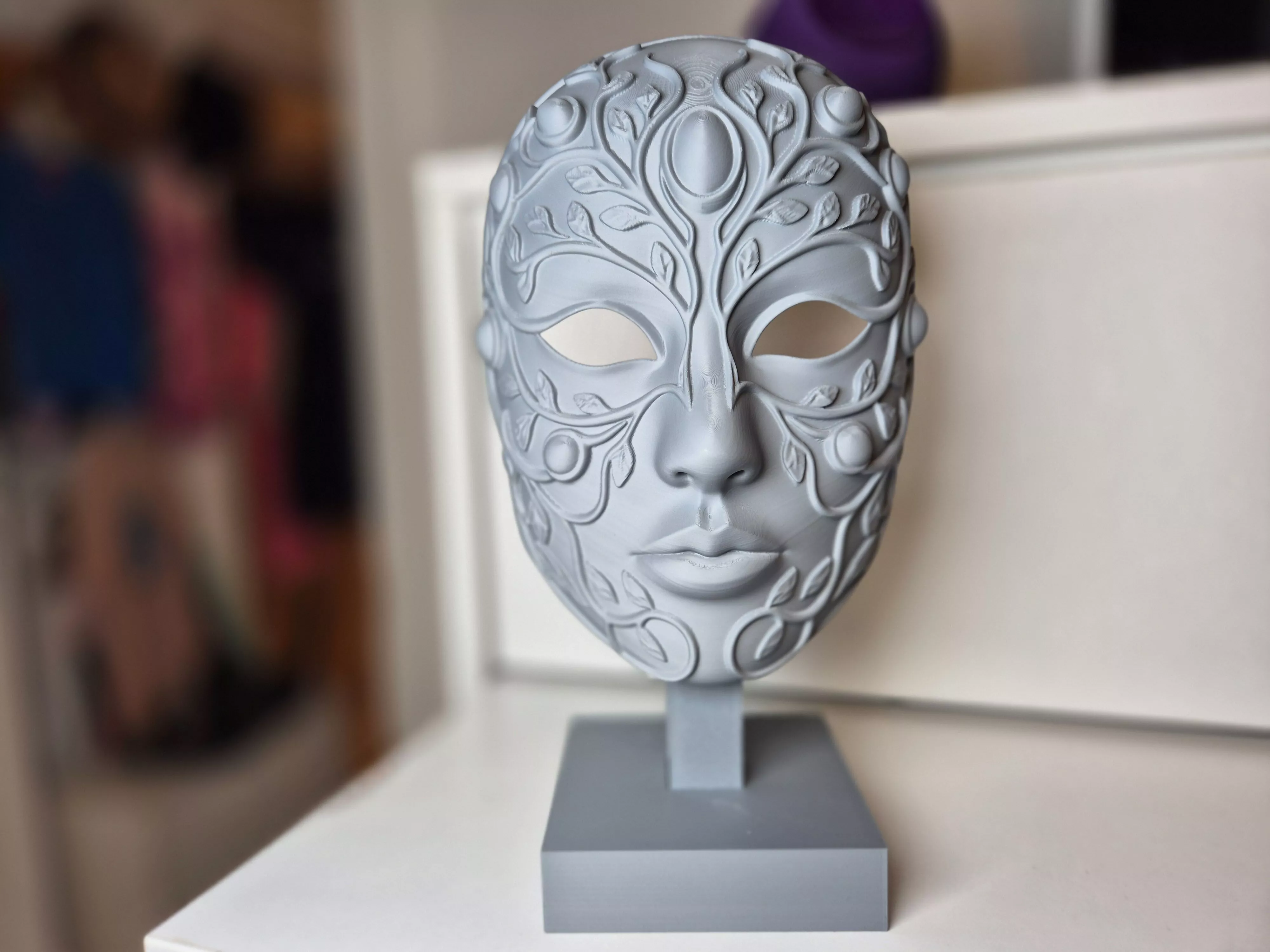 Decorative Nature Mask Versatile Tabletop and Wall Display 3D print model