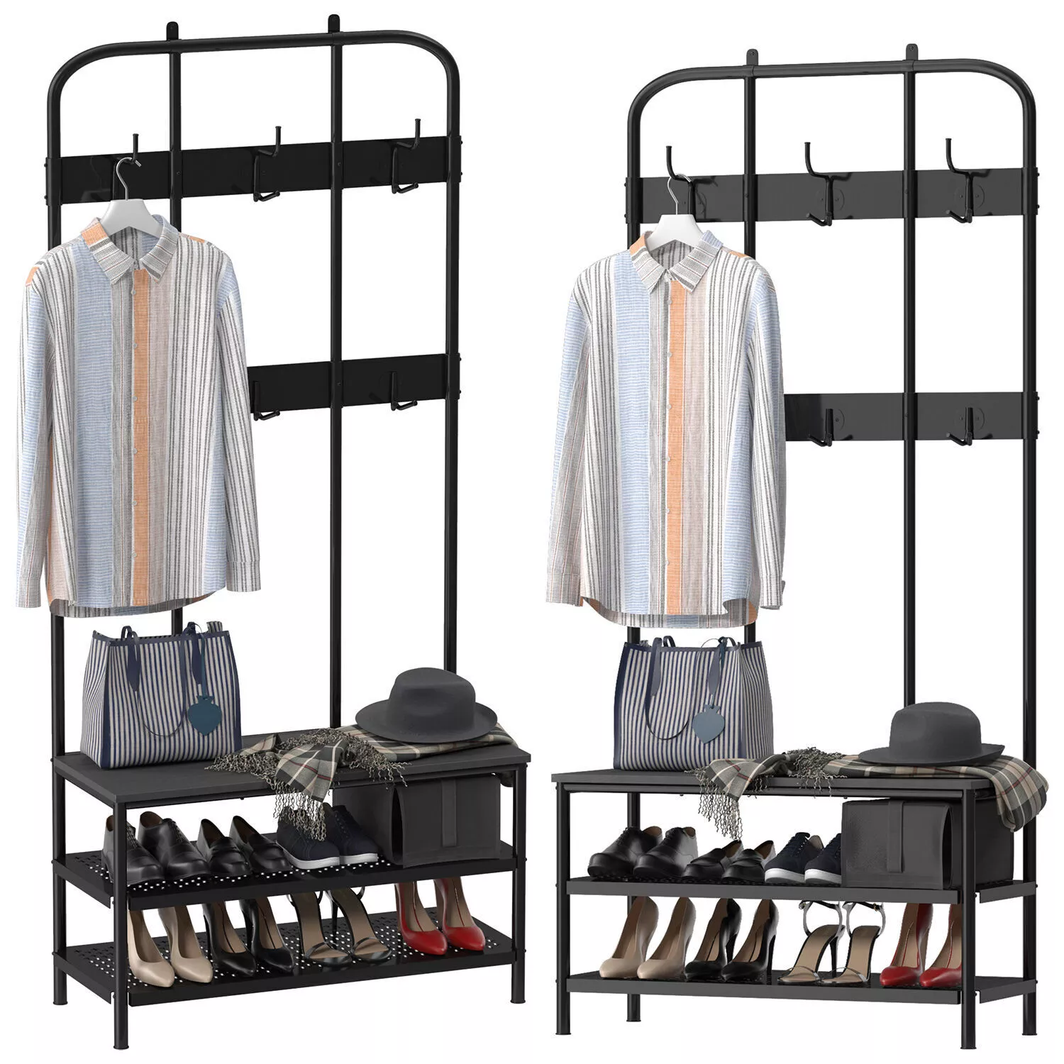 ikea pinnig coat rack 3D model