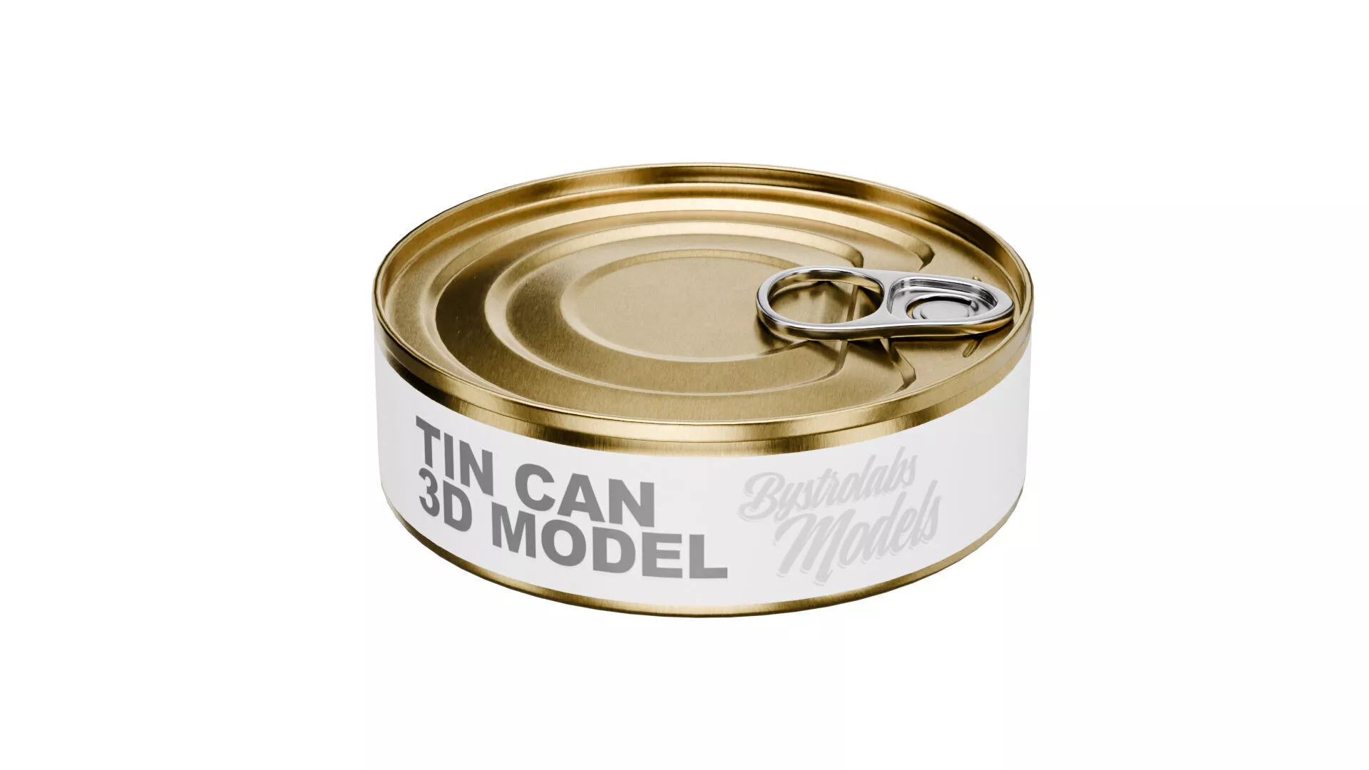 Tin Can Low-poly 3D model