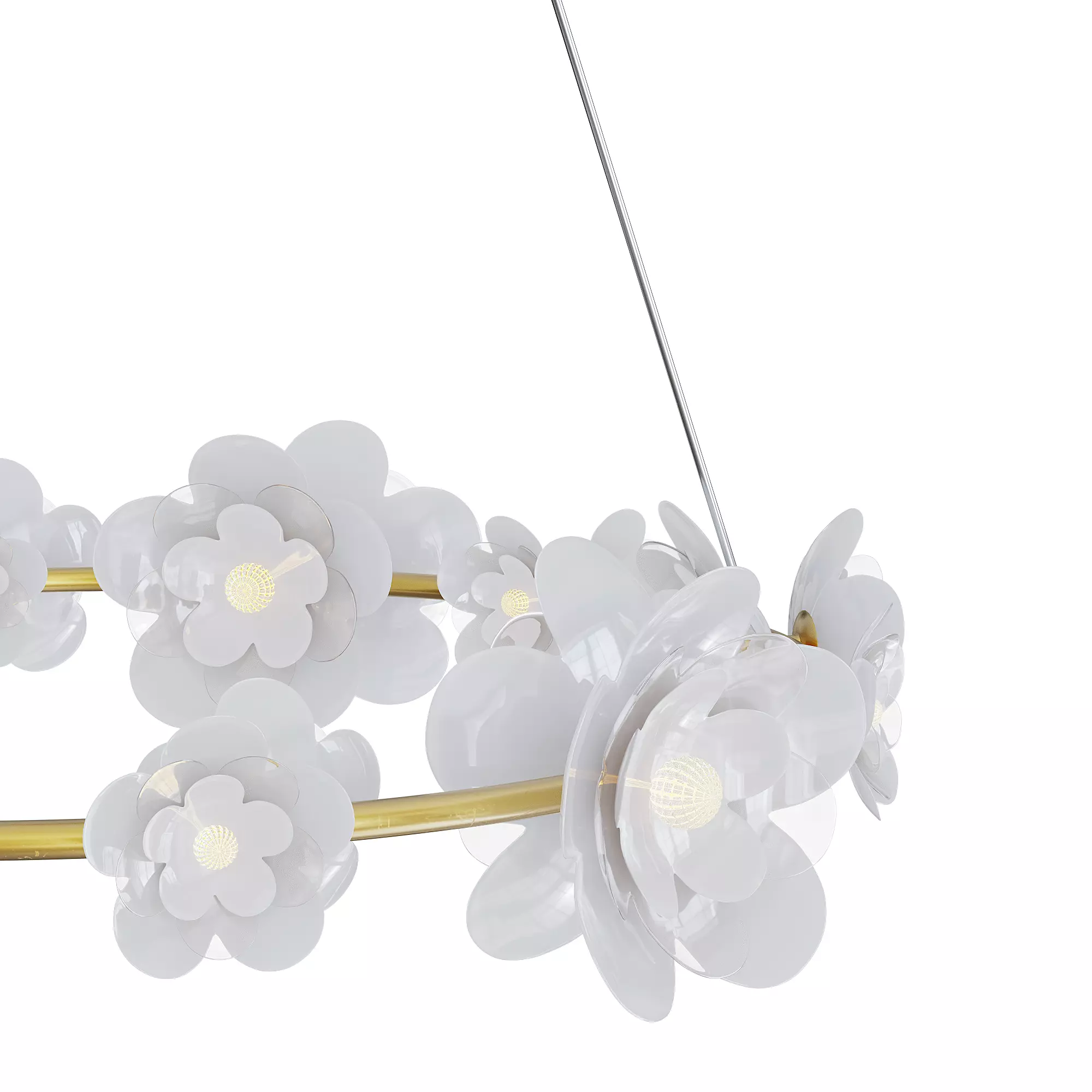 Petaluma 35-inch Ring Chandelier Low-poly 3D model