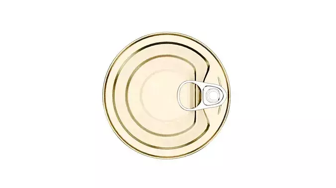 Food Tin Can Low-poly 3D model 4