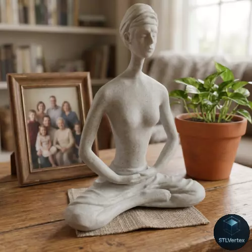 Minimalist Meditation Sculpture 3D print model