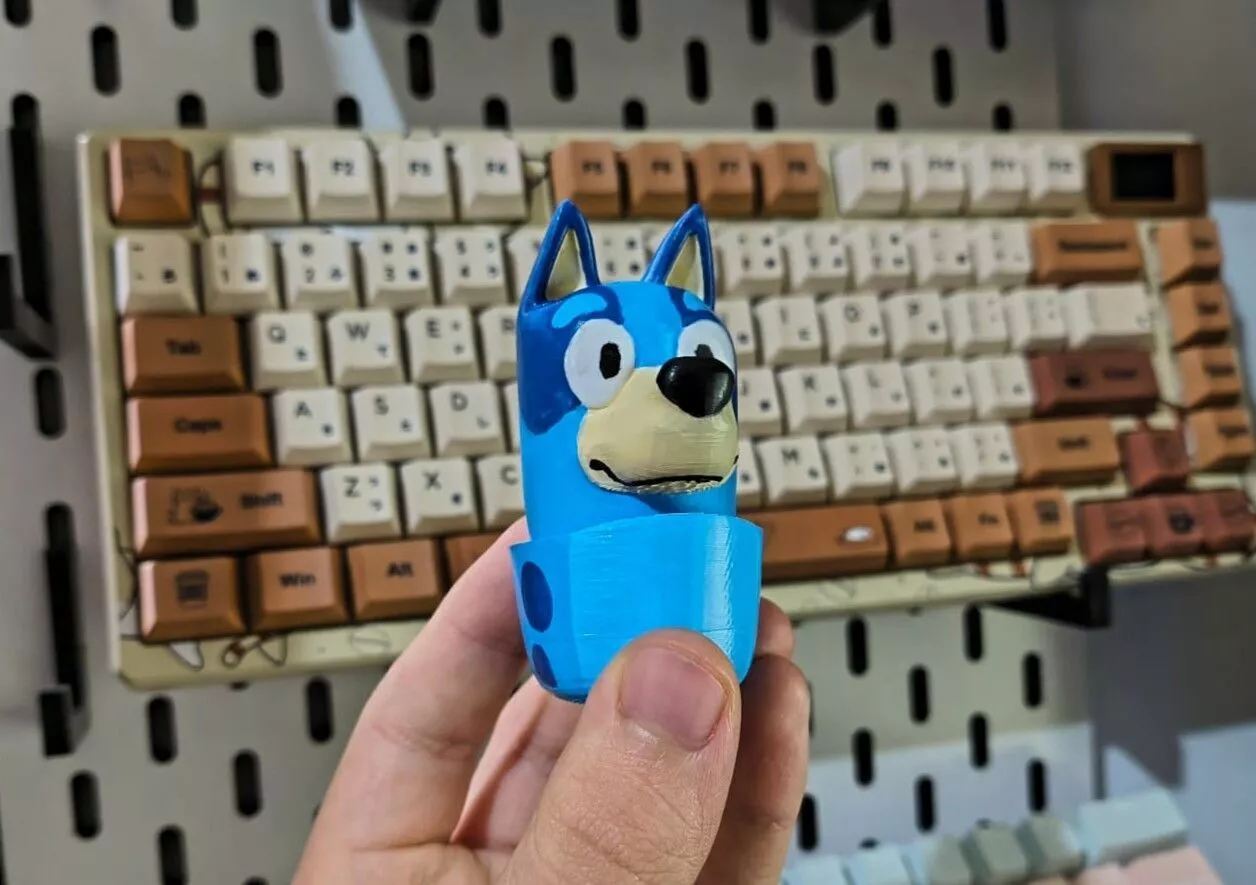Bluey Tabletop Fidget Clicker 3D print model