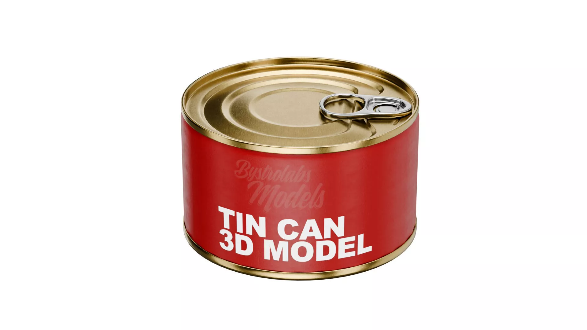 Tin Can Low-poly 3D model