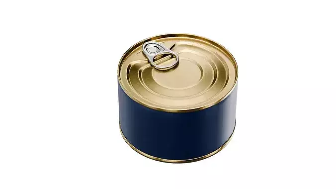 Tin Can Packaging Low-poly 3D model 5
