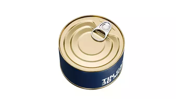 Tin Can Packaging Low-poly 3D model 3