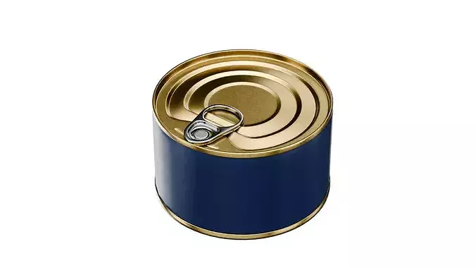 Tin Can Packaging Low-poly 3D model 6