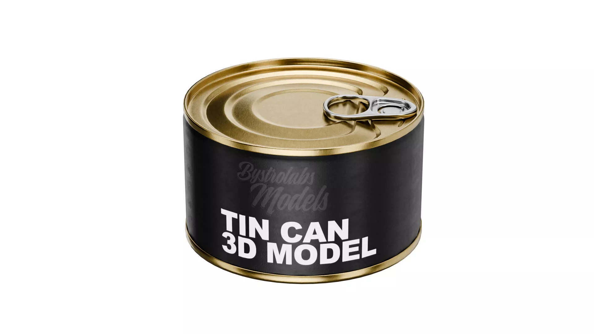 Tin Can Low-poly 3D model