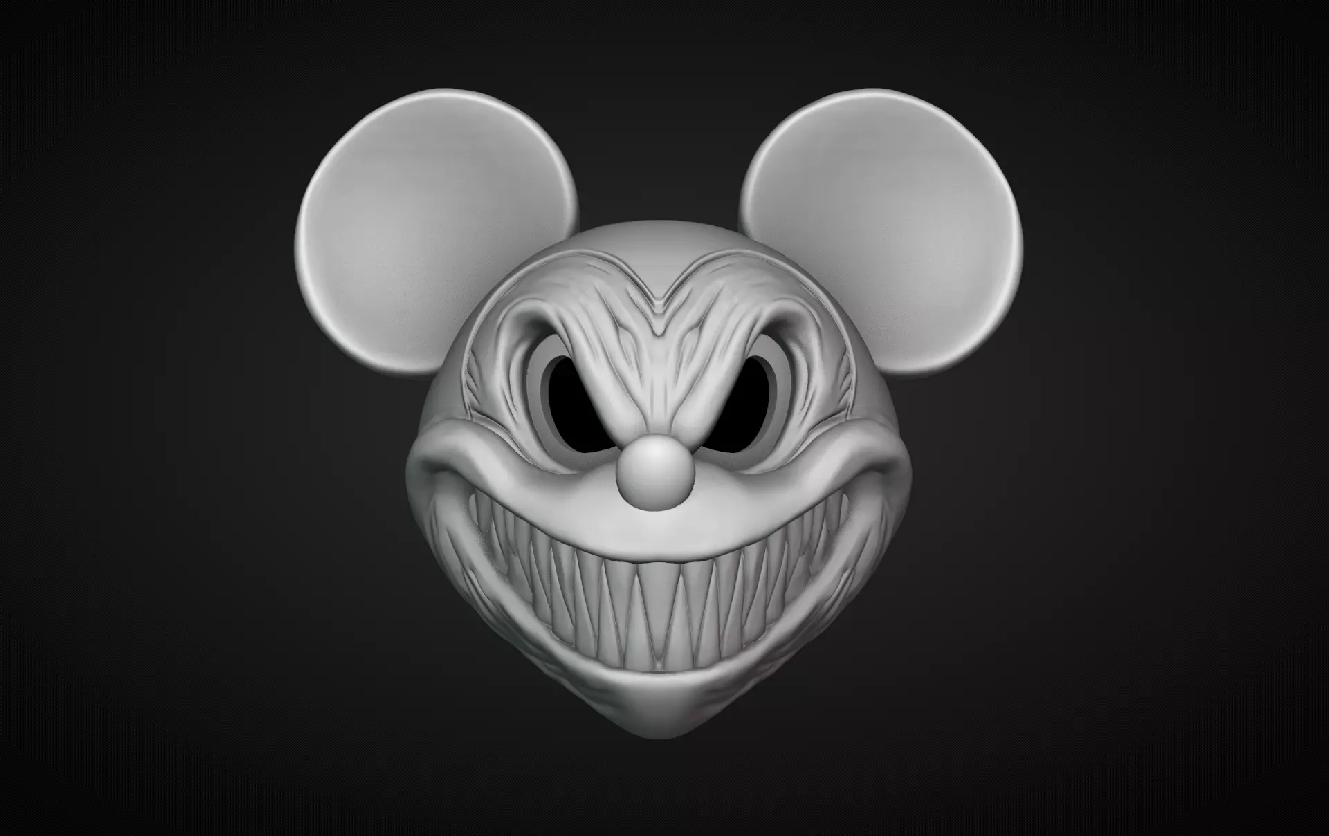 Evil Mickey Mouse Helmet 3D print model