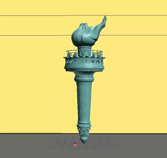 Statue of Liberty Torch 3D print model