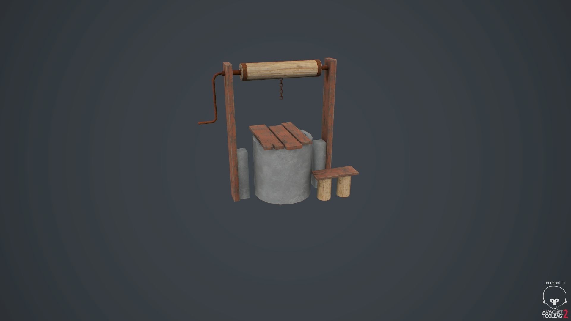 Well free 3D model Free low-poly 3D model_12