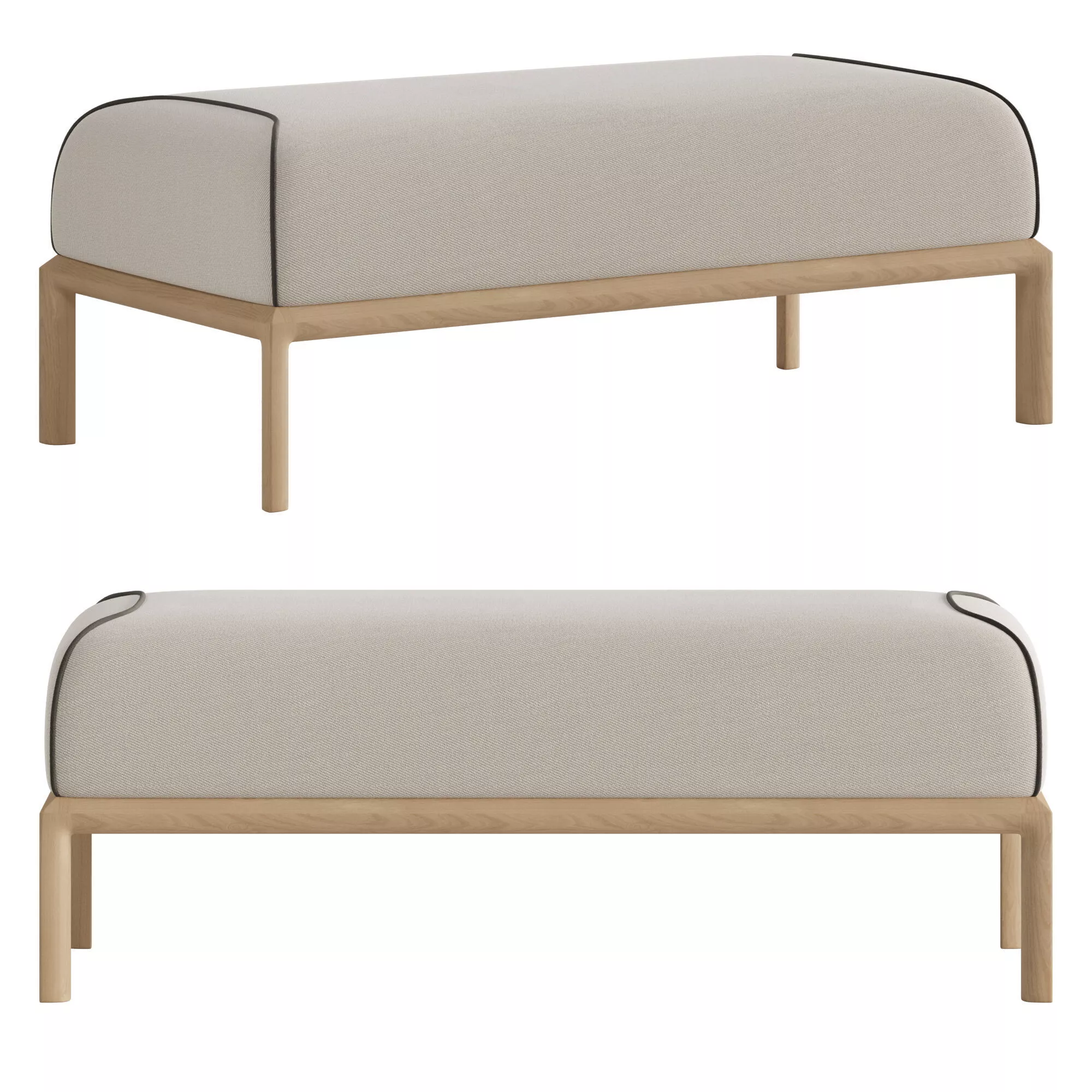 Adorn Maxima Ottoman 3D model