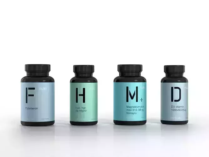 Nutra Vitamins Bottles Set