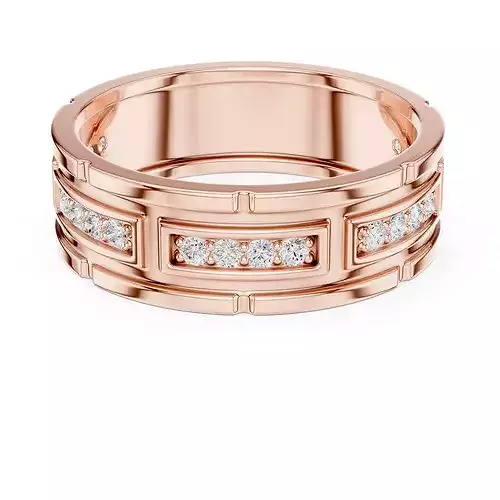 Diamond Band Ring 3dm stl renders details animation