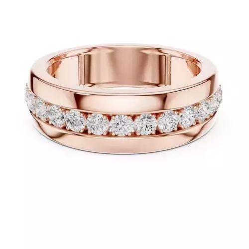 Diamond Band Ring 3dm stl renders details animation