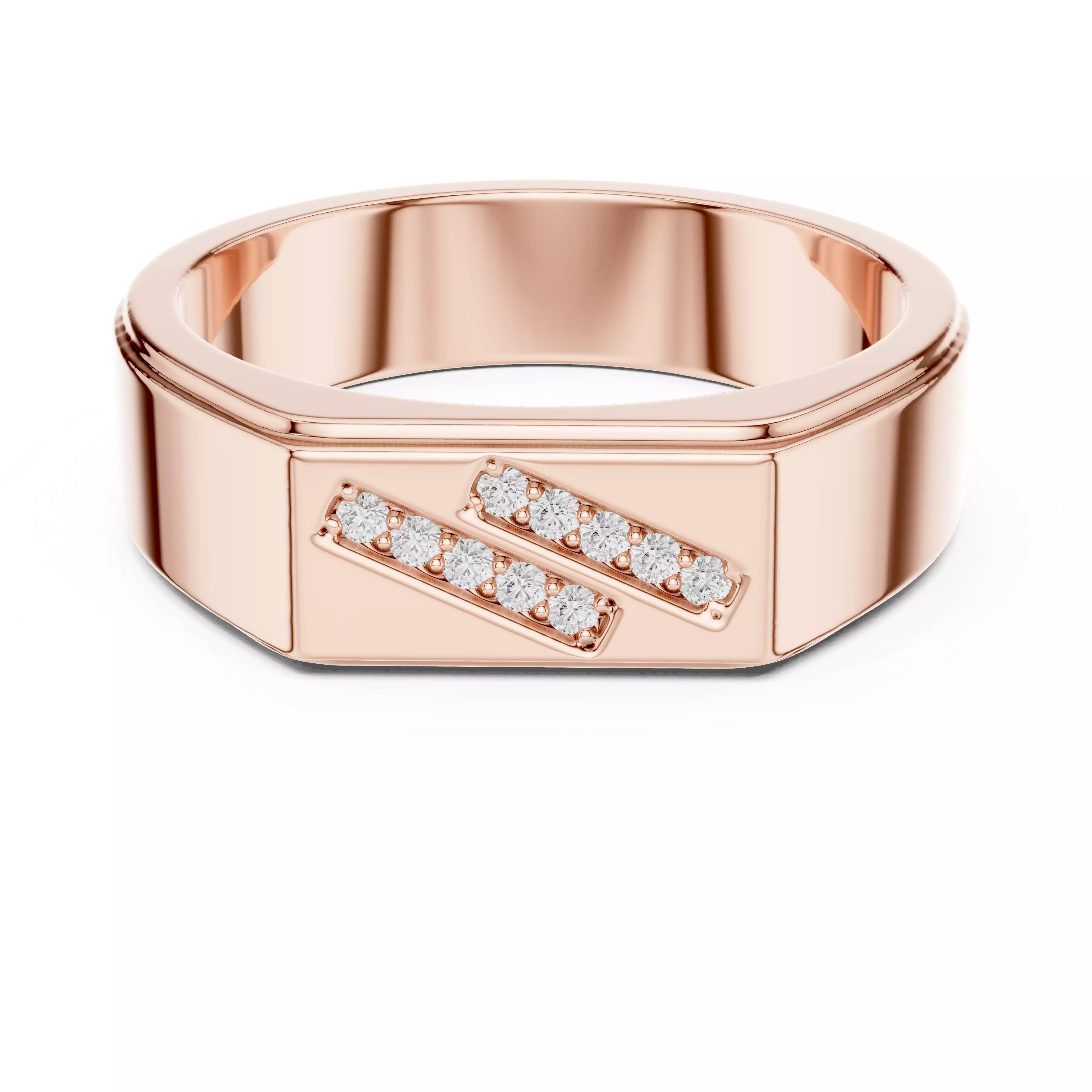 Diamond Band Ring 3dm stl renders details animation 3D print model
