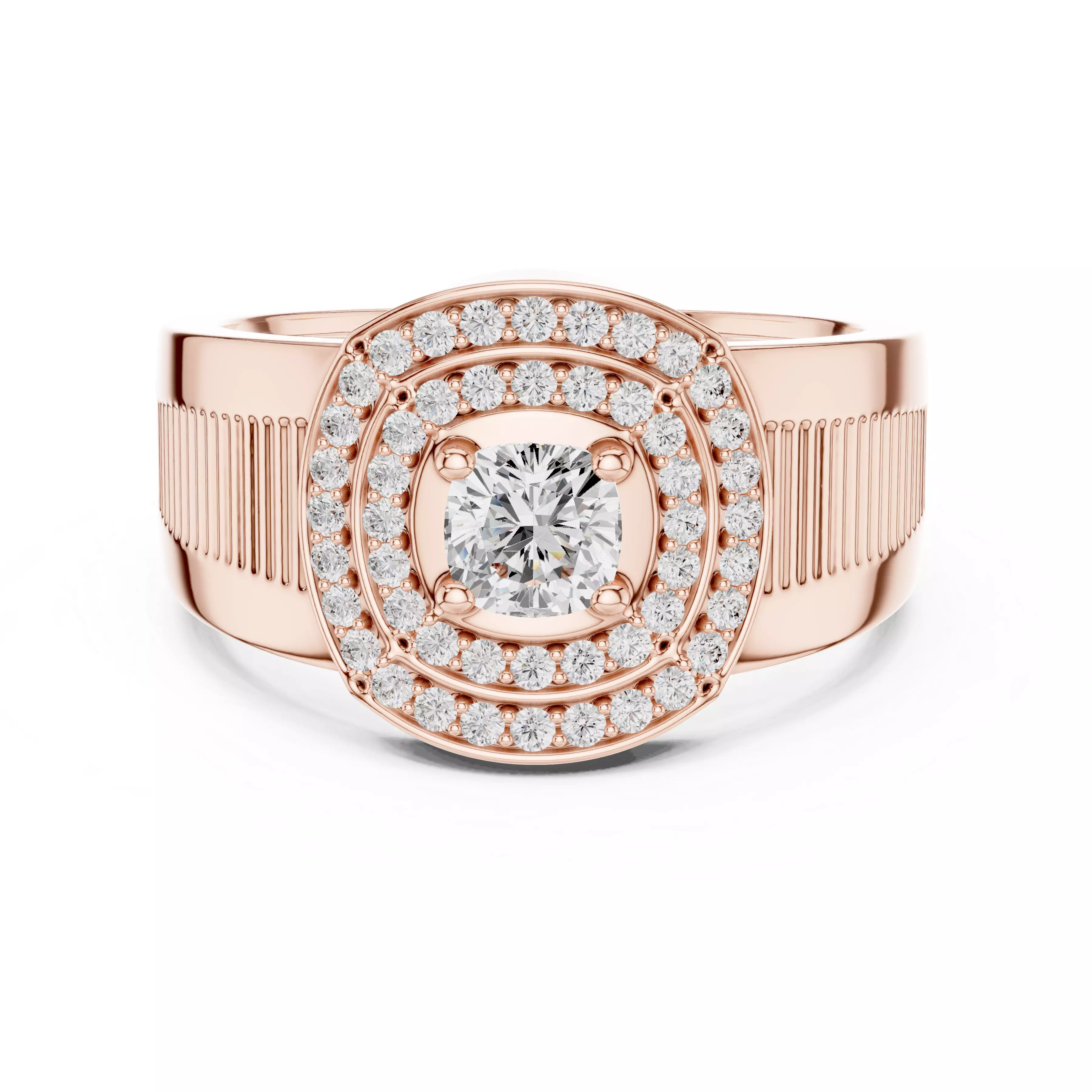 Diamond Band Ring 3dm stl renders details animation 3D print model