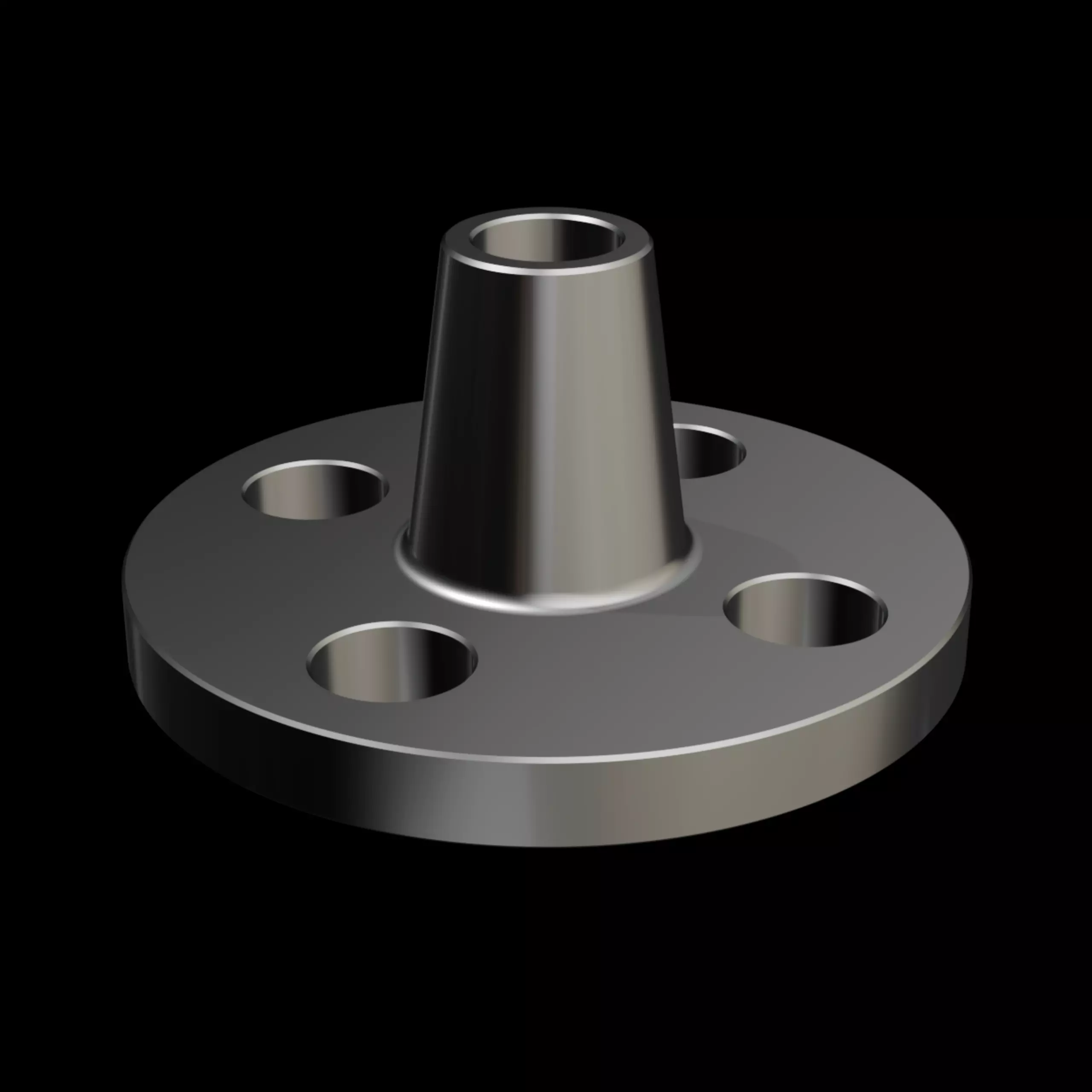 ANSI ASME B165 Class 150 Welding Neck Flange DN15 3D model