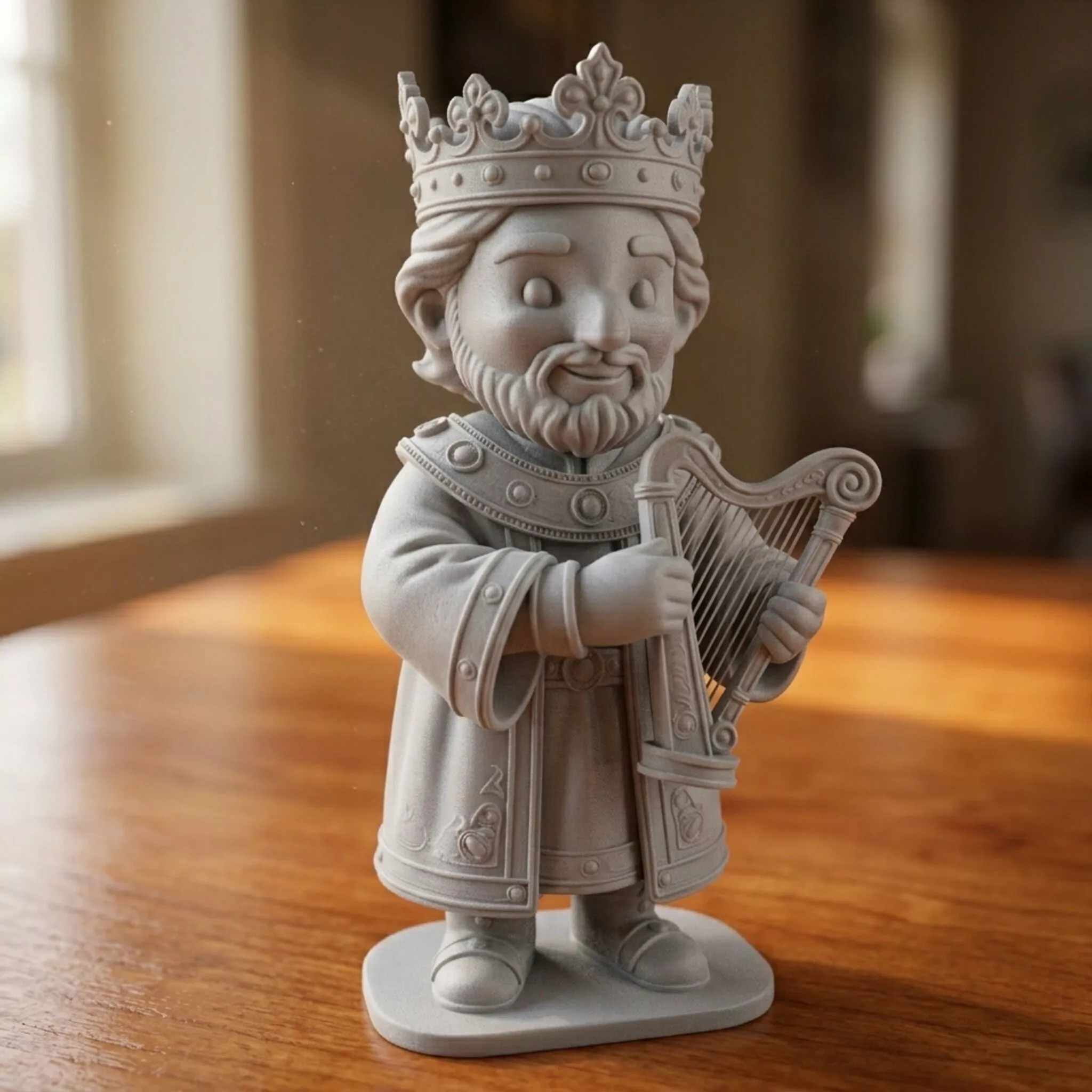 King David Holding Harp 3D print model