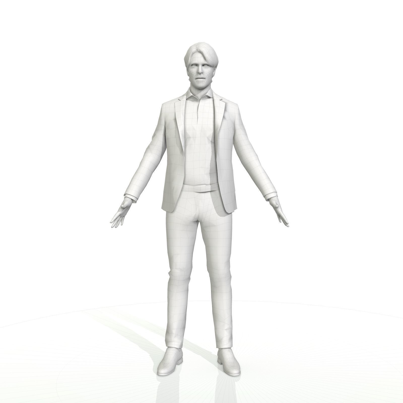 Man and woman pack with different styles Low-poly 3D model_11