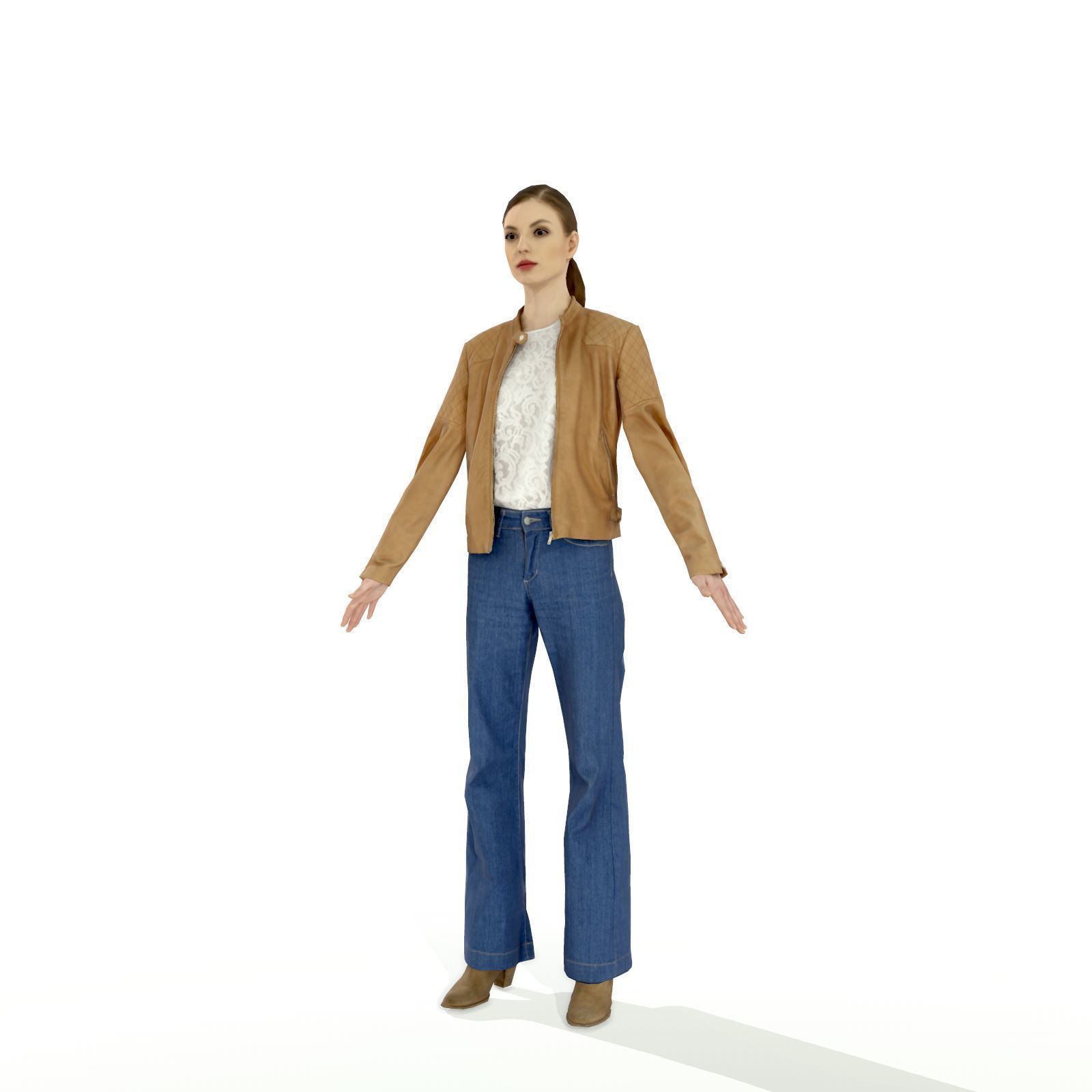 Man and woman pack with different styles Low-poly 3D model_14
