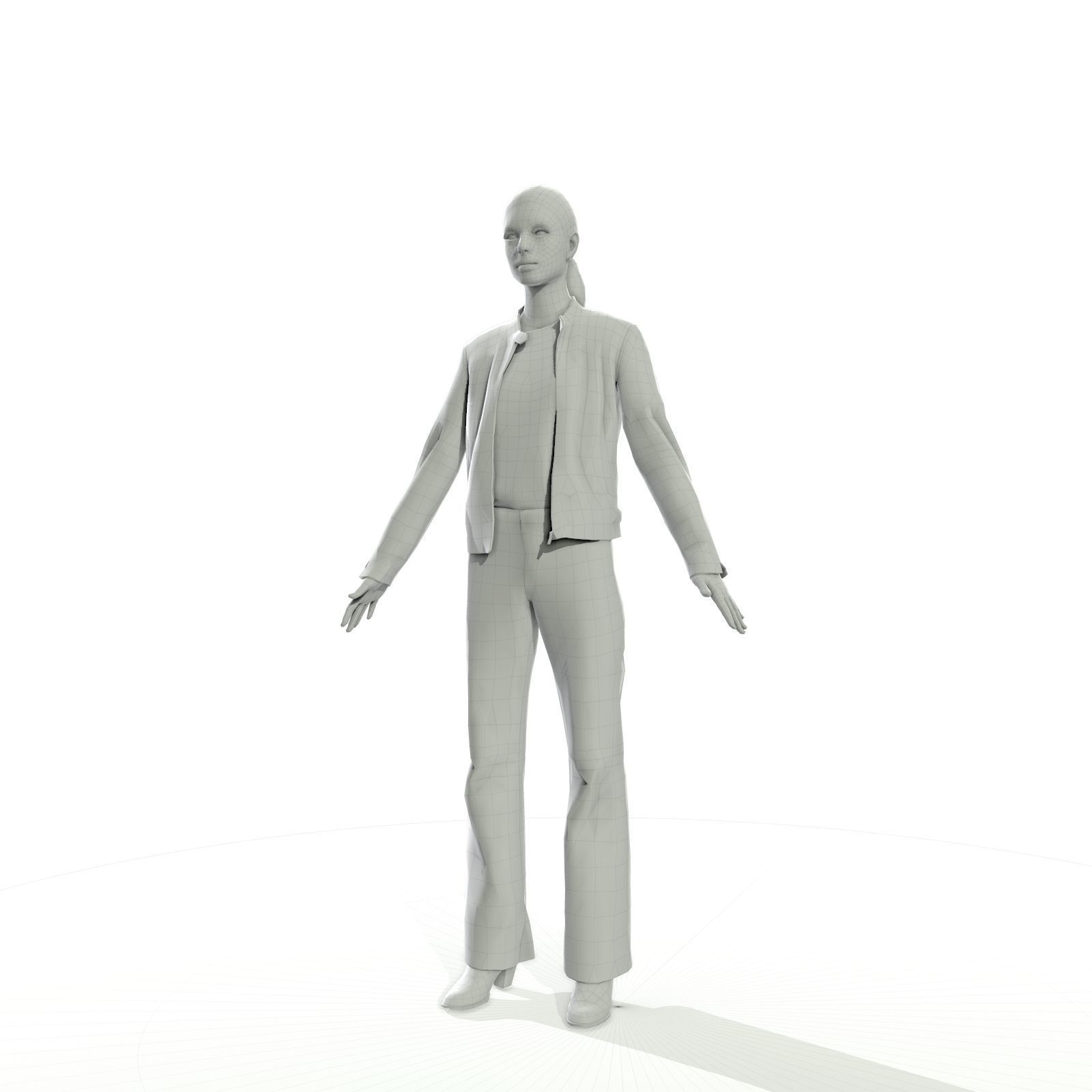 Man and woman pack with different styles Low-poly 3D model_13