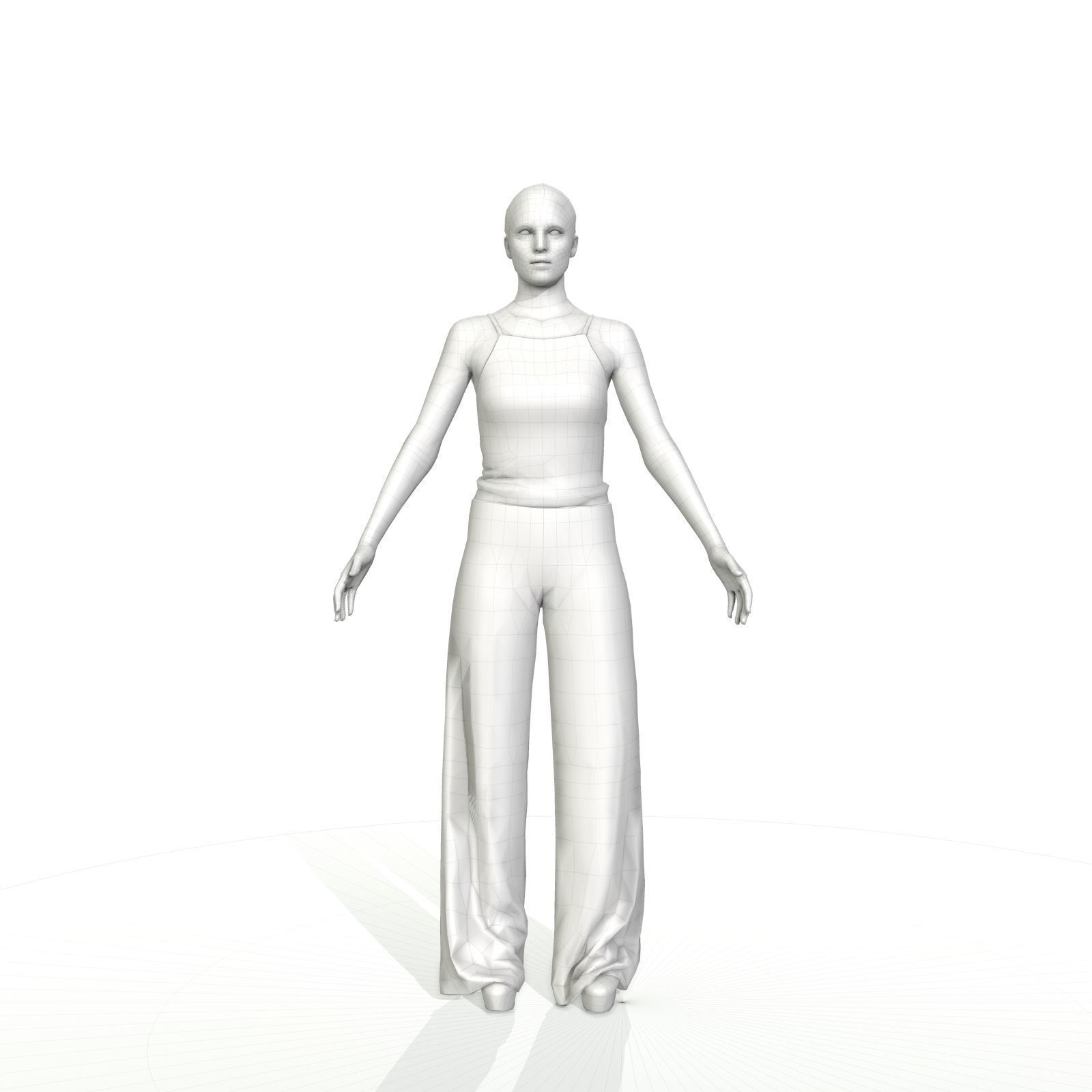 Man and woman pack with different styles Low-poly 3D model_8