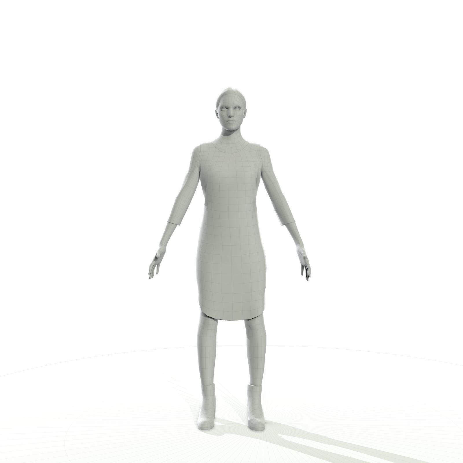 Man and woman pack with different styles Low-poly 3D model_18