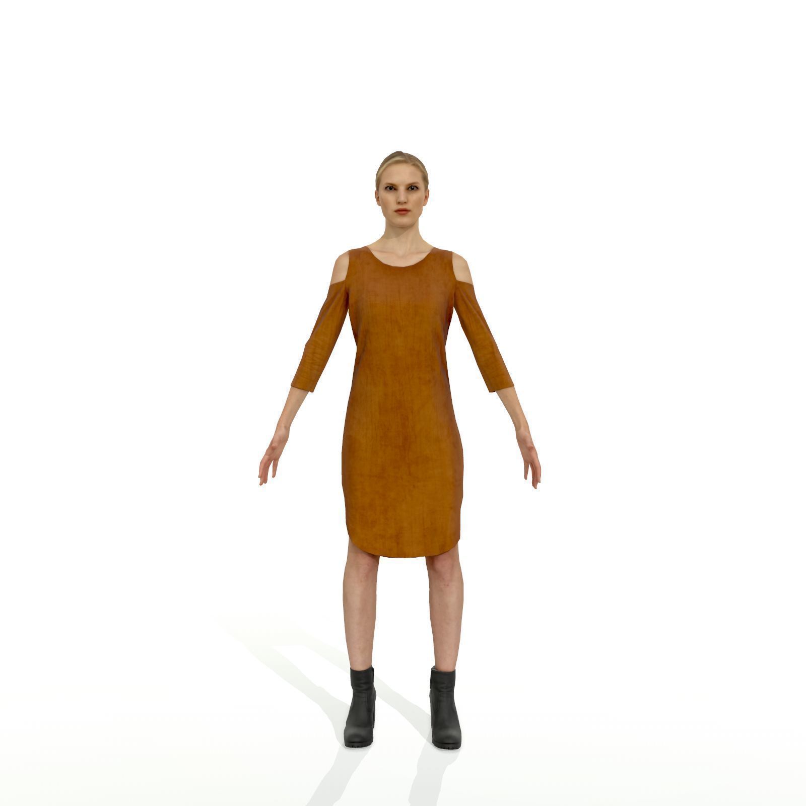 Man and woman pack with different styles Low-poly 3D model_5