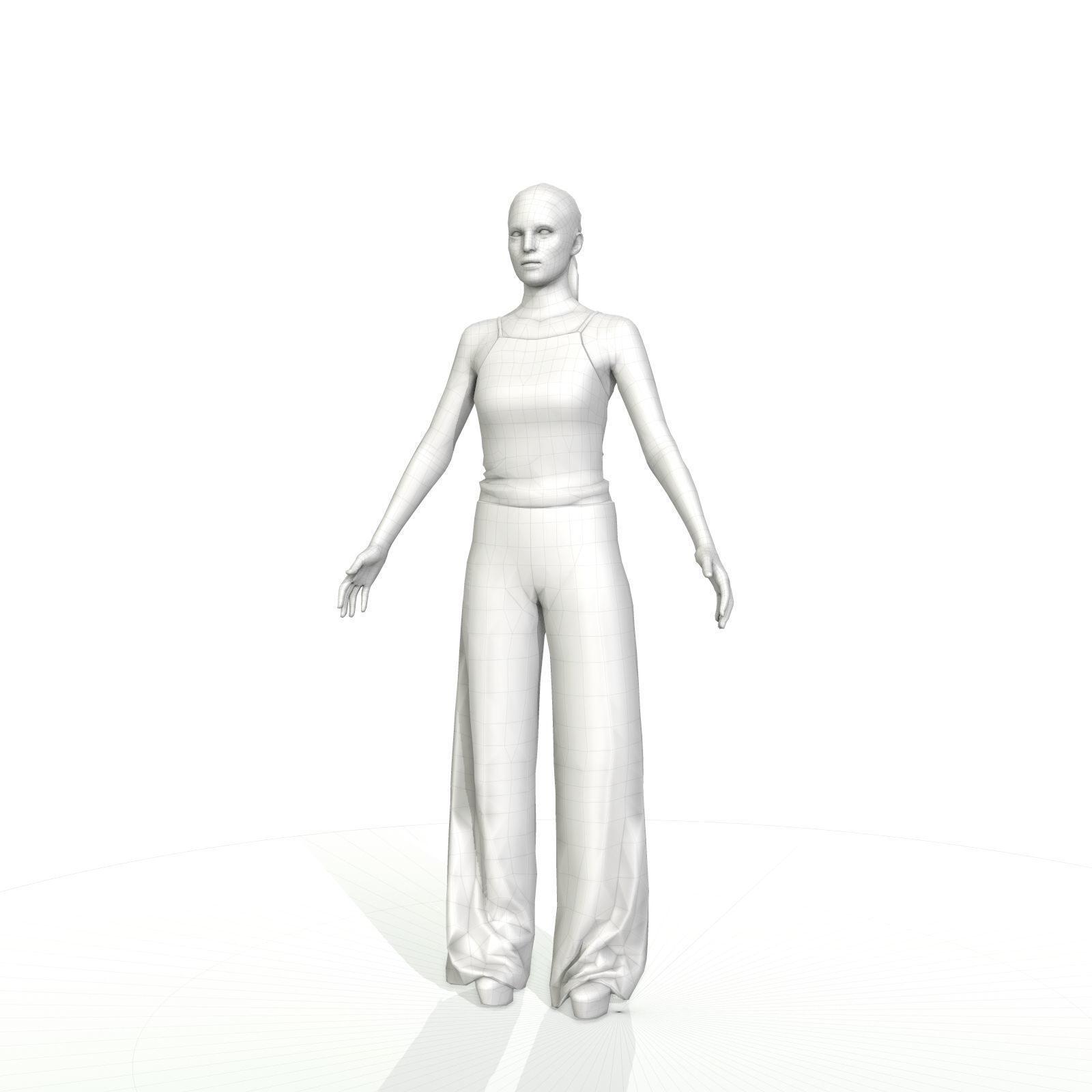 Man and woman pack with different styles Low-poly 3D model_10