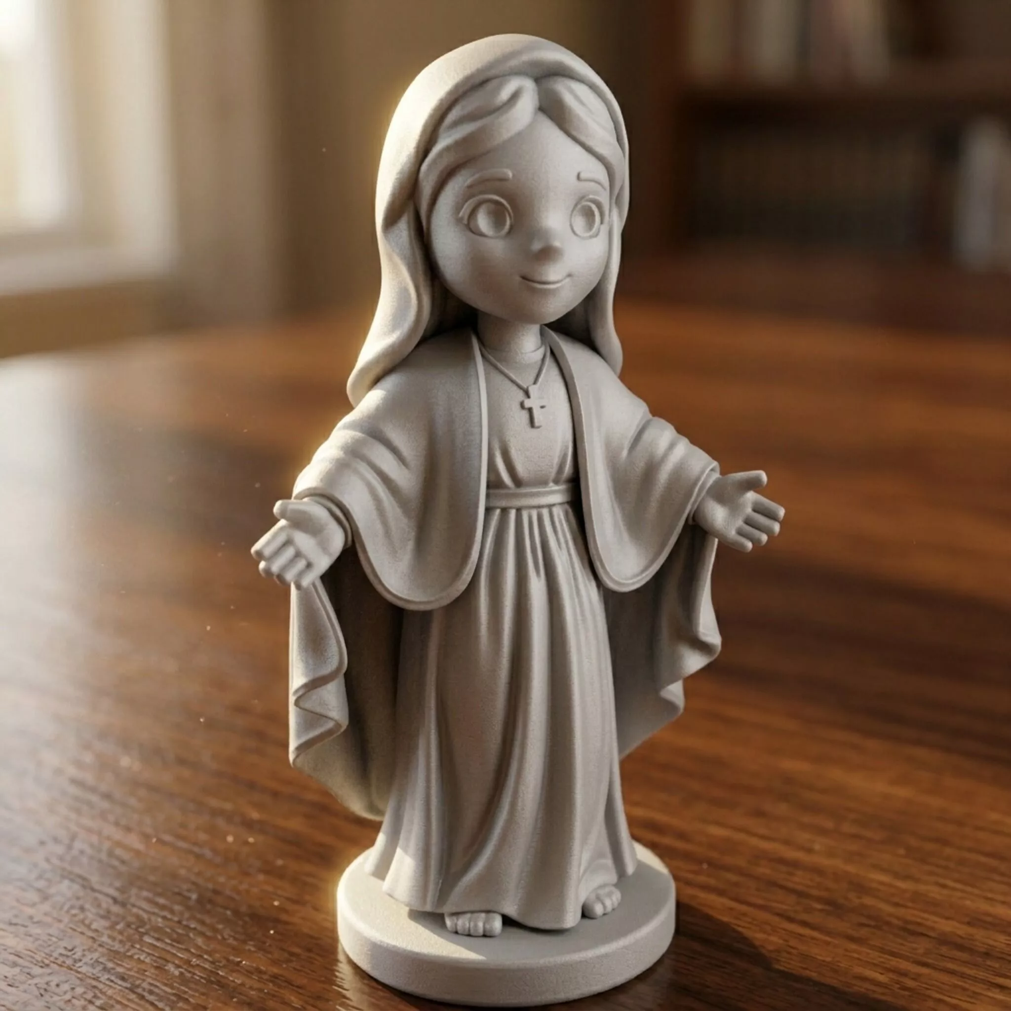 Virgin Mary 3D Character 3D print model