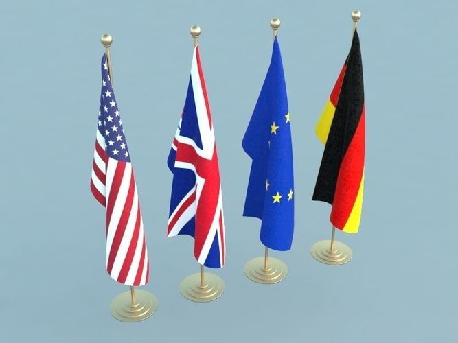 Presidential Flags 3D model